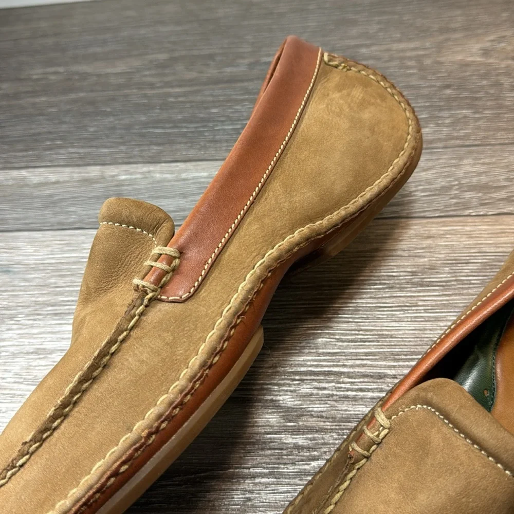 H.S. Trask.brown leather men’s slip on loafers size 11 (d60)